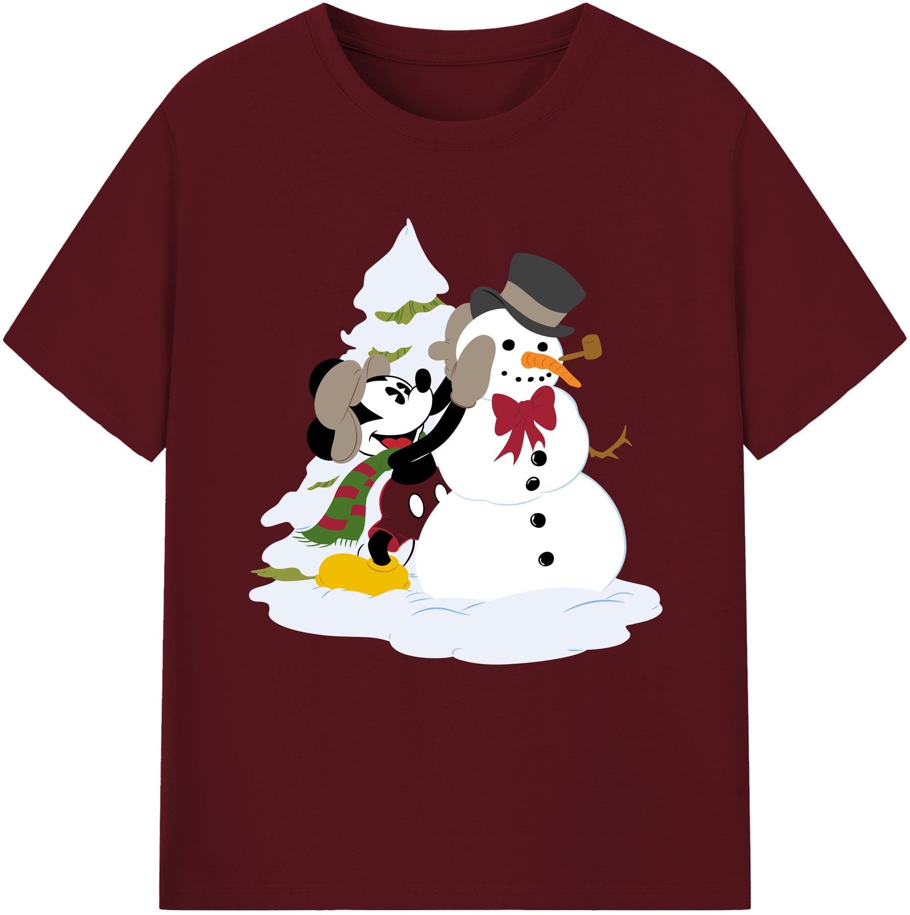（画像用） ミッキーマウス Mickey Mouse 綿100％半袖Tシャツ（フロントプリント）